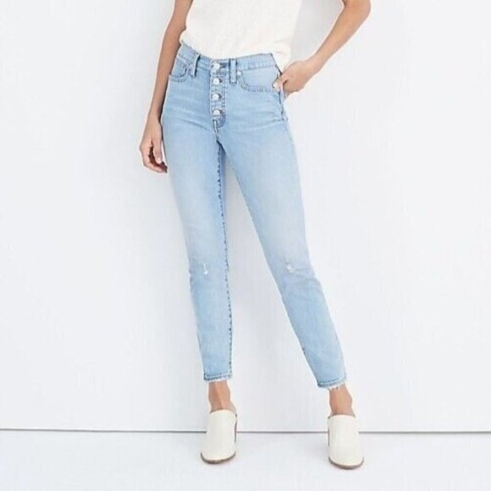 Madewell 9 Inch High Rise Skinny Jeans Asbury